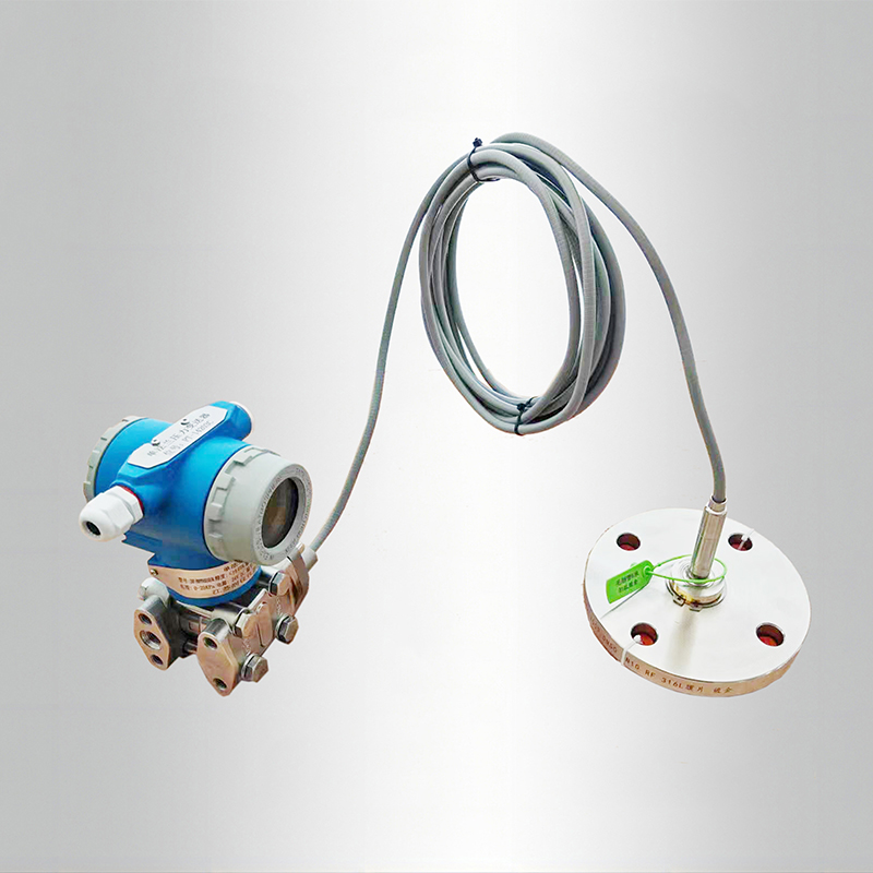 側(cè)裝單法蘭+毛細(xì)管變送器